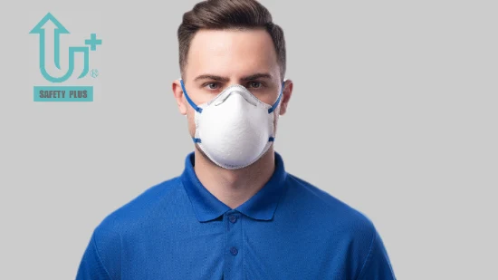 부드러운 PU 코 패드 페이스 쉴드 FFP1 필터 없음 등급 직업 통기성 호흡기 컵 모양 안전 먼지 마스크 호흡기 마스크