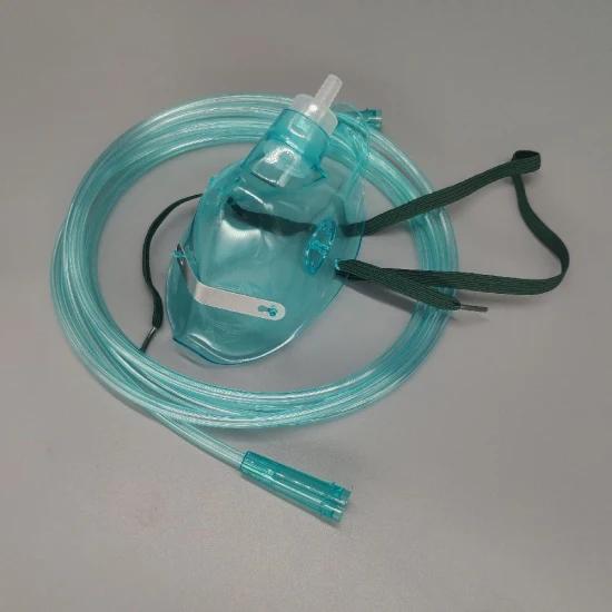 어린이용 일회용 의료용 산소마스크용 턱 밑 연장 2m 압착 방지 튜브