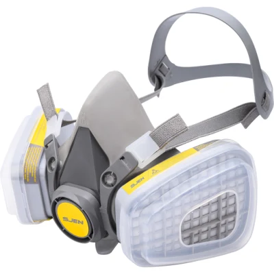 인공호흡기, 전면형 마스크, 방독면용 재사용 가능한 실리콘 호흡보호구 가스